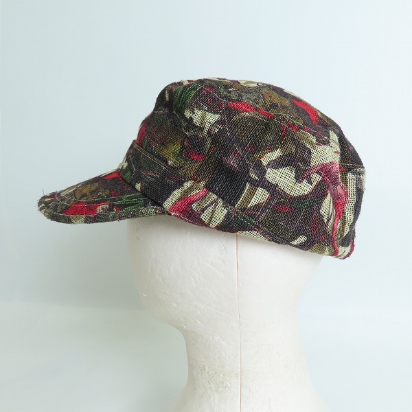 実際に弊社で買取させて頂いたCA4LA/カシラ 総柄帽子 zkn00889の画像 2枚目