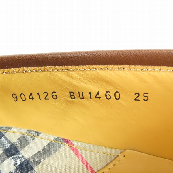 実際に弊社で買取させて頂いたBURBERRY/バーバリー タッセルローファー/レザーシューズ ウィングチップ BU1460/25の画像 5枚目