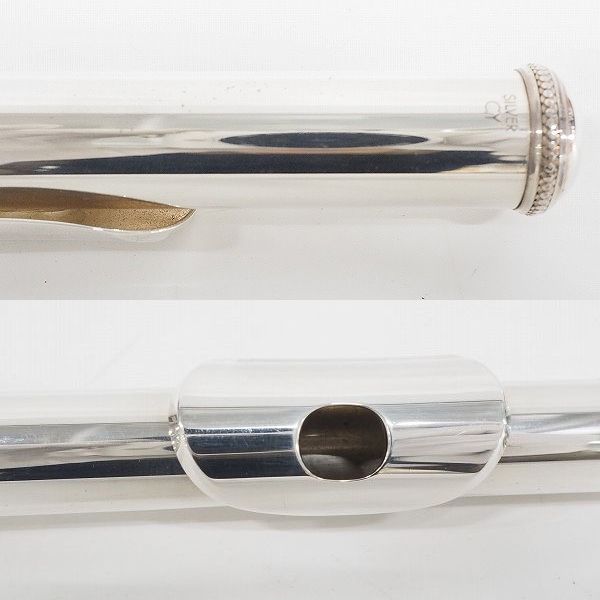 実際に弊社で買取させて頂いたYAMAHA/ヤマハ YFL-581/YFL581 フルート 管体銀製 リングキー H足部管 ハードケース・ケースカバー付の画像 2枚目