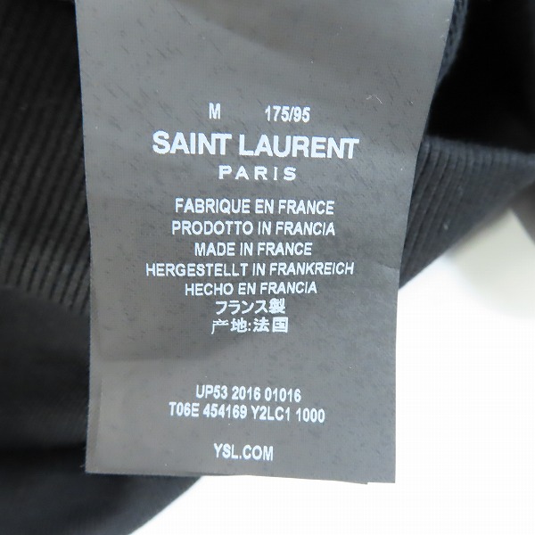 実際に弊社で買取させて頂いた【JPタグ】SAINT LAURENT PARIS/サンローランパリ EVER SAY NEVER/フルジップ パーカー フーディ/454169/Mの画像 4枚目