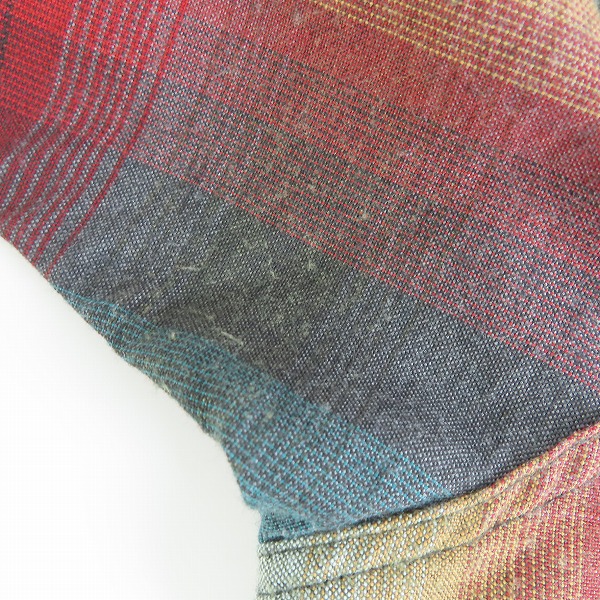 実際に弊社で買取させて頂いたRADIALL/ラディアル 18SS オンブレ チェックシャツ RAD-18SS-SH004/Mの画像 5枚目