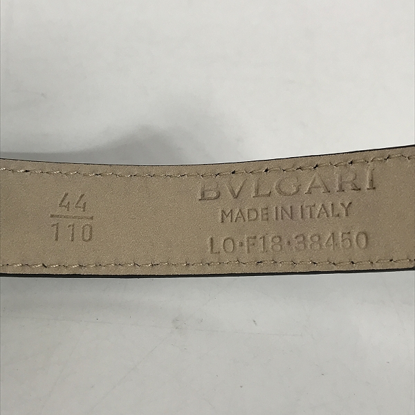 実際に弊社で買取させて頂いたBVLGARI/ブルガリ BBラウンドバックル レザーベルトの画像 4枚目