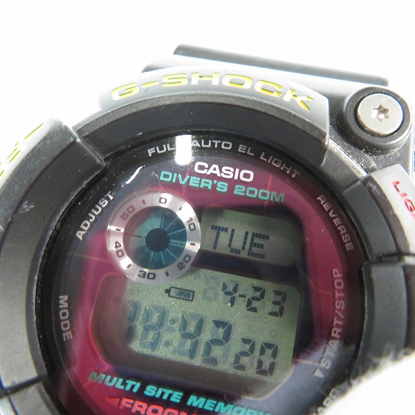 実際に弊社で買取させて頂いたG-SHOCK/Gショック FROGMAN/フロッグマン ファイナルエディション タフソーラー GW-200Z-1JFの画像 5枚目
