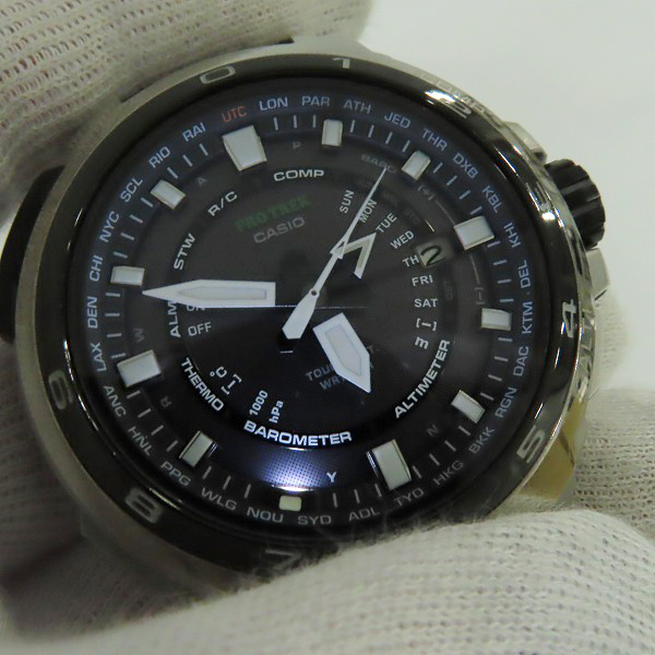 実際に弊社で買取させて頂いた(1)CASIO/カシオ PROTREK/プロトレック MANASLU/マナスル タフソーラー PRX-7000T-7JFの画像 5枚目