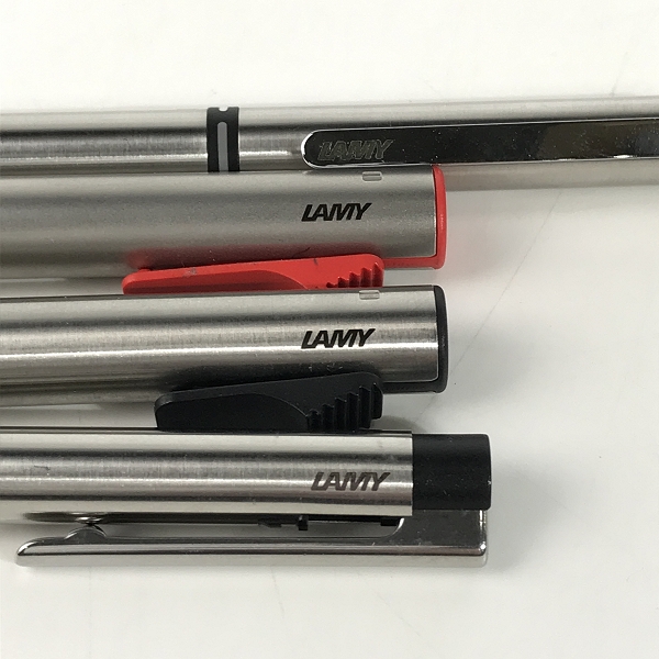 実際に弊社で買取させて頂いた【おまとめ4点】LAMY/ラミー シルバーボディ ボールペン/シャープペンの画像 1枚目