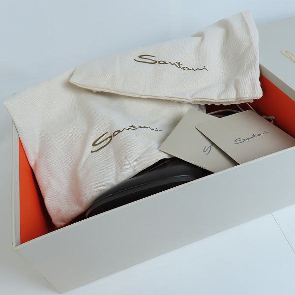 実際に弊社で買取させて頂いたSANTONI/サントーニ サイドジップ レザーシューズ/ショートブーツ 17307/US7の画像 7枚目