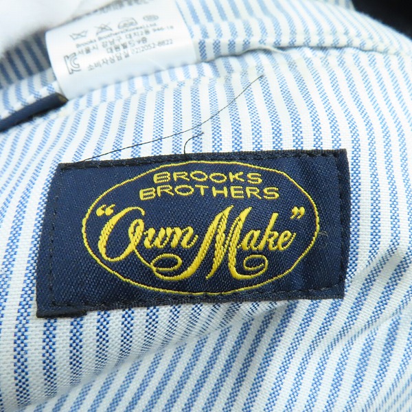 実際に弊社で買取させて頂いたBrooks Brothers/ブルックスブラザーズ own make テーラードジャケット/44の画像 2枚目