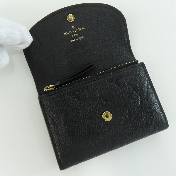 実際に弊社で買取させて頂いたLOUIS VUITTON/ルイヴィトン  ポルトモネ・ロザリ ノワール カードコインケース M81455の画像 3枚目