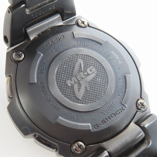 実際に弊社で買取させて頂いたG-SHOCK/Gショック フルメタルクロノグラフ MR-G タフソーラー MRG-7100BJ-1AJFの画像 4枚目