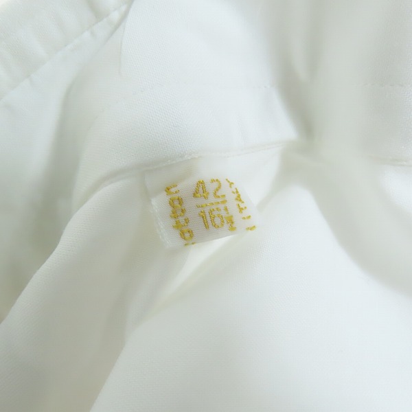 実際に弊社で買取させて頂いたBrioni/ブリオーニ 長袖ボタンシャツ ホワイト/42の画像 3枚目