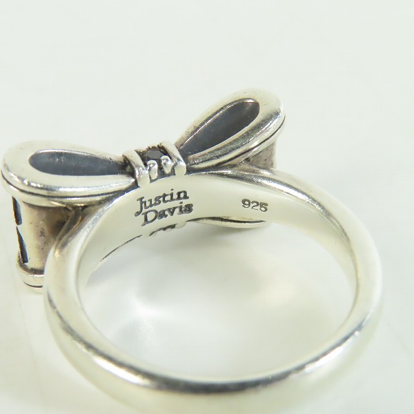 実際に弊社で買取させて頂いたJustin Davis/ジャスティンデイビス プロミス リボンリング 17号の画像 6枚目