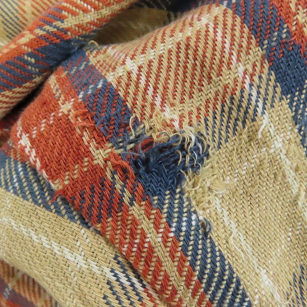 実際に弊社で買取させて頂いたBIG MAC/ビッグマック 70s ヴィンテージ チェック柄 フランネルシャツ /XLの画像 4枚目