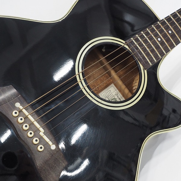 実際に弊社で買取させて頂いた★【難有り】Takamine/タカミネ PT-106-6/PT106-6 エレアコ/アコースティックギター 1990年製 ハードケース付 の画像 5枚目