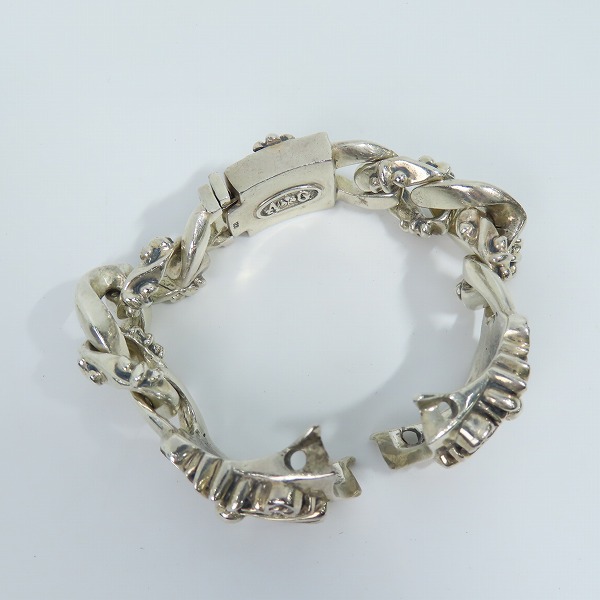 実際に弊社で買取させて頂いたA&G/エーアンドジー ファンシーリンク IDウォッチブレスレットの画像 4枚目