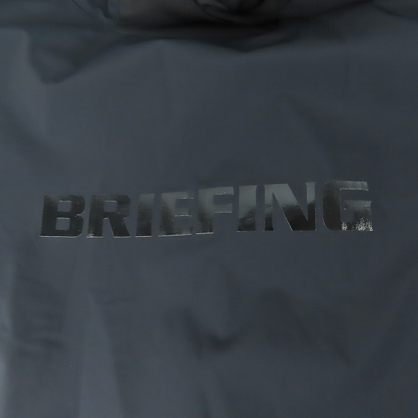 実際に弊社で買取させて頂いた【未使用】BRIEFING GOLF/ブリーフィング MS WIND HOODIE/ウインドフーディ パーカー ブラック BRG223M19/Mの画像 4枚目