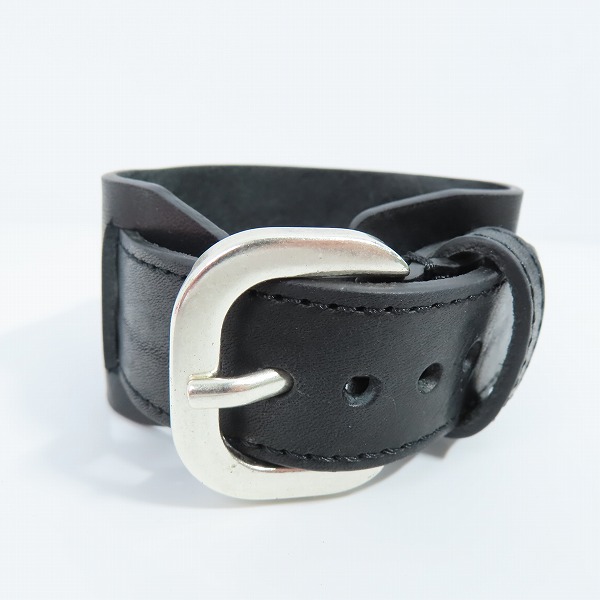 実際に弊社で買取させて頂いたDIESEL/ディーゼル ロゴプレート レザーブレスレットの画像 4枚目