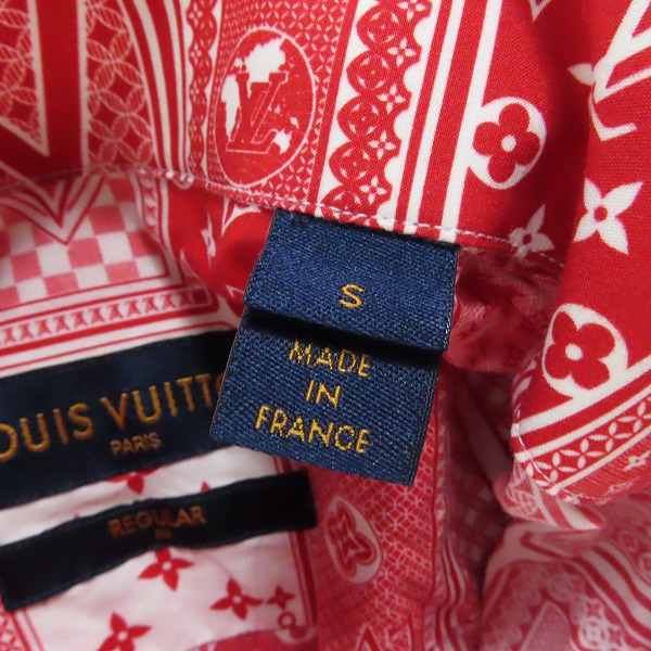 実際に弊社で買取させて頂いた【JPタグ】LOUIS VUITTON/ルイヴィトン 18AW トランプ柄 半袖シャツ RM182M HKU HFS14W/Sの画像 3枚目