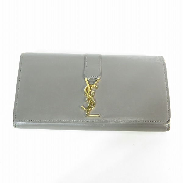 実際に弊社で買取させて頂いたSAINT LAURENT PARIS/サンローランパリ 二つ折り 長財布