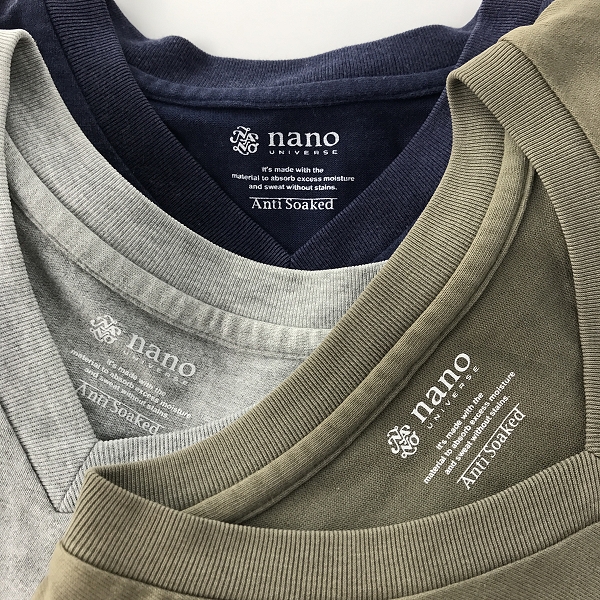 実際に弊社で買取させて頂いた【おまとめ】nano universe/ナノユニバース Anti Soaked Vネック Tシャツの画像 1枚目