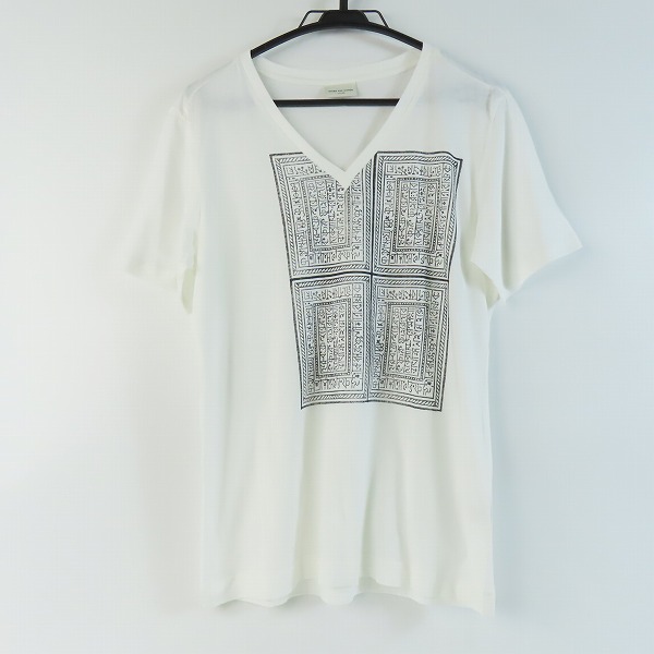 実際に弊社で買取させて頂いたDRIES VAN NOTEN/ドリスヴァンノッテン VネックプリントTシャツ/S