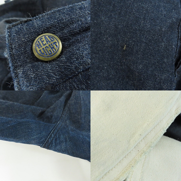 実際に弊社で買取させて頂いたSUGAR CANE/シュガーケーン HEAD LIGHT/ヘッドライト ブルーデニム ダンガリー 11oz. BLUE DENIM DUNGAREES HD41788 38の画像 9枚目