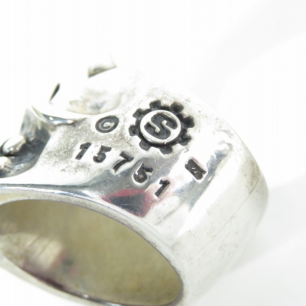 実際に弊社で買取させて頂いたSTARLINGEAR/スターリンギア パンチャー デビル スカルリング 24.5-27号の画像 6枚目