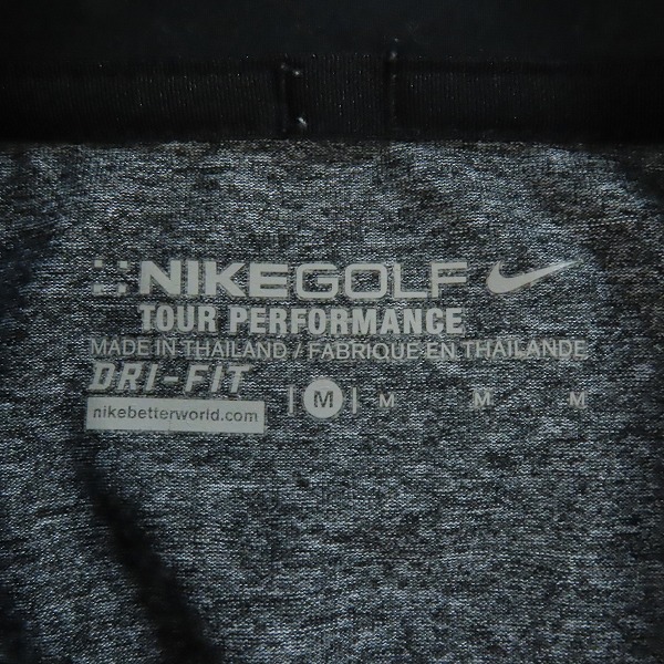 実際に弊社で買取させて頂いたNIKE GOLF/ナイキ ゴルフ DRIFITドライフィット ポロシャツ 伸縮性 ゴルフウェア グレー Mの画像 2枚目