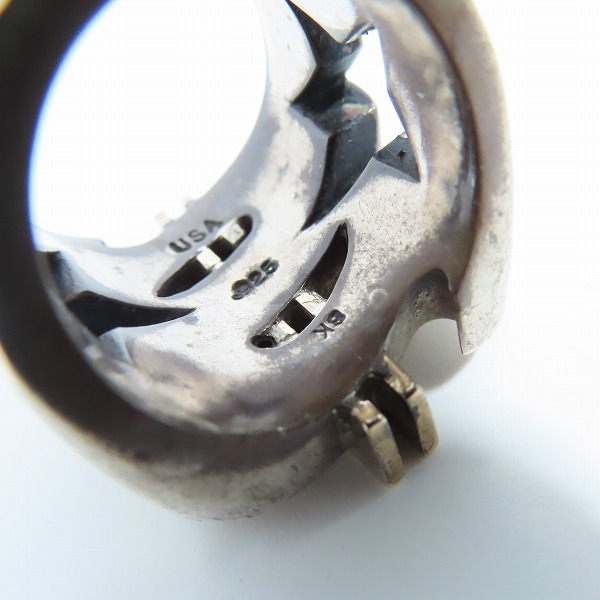 実際に弊社で買取させて頂いたTENDERLOIN/テンダーロイン 8K×シルバー ダラーリング 17-18.5号の画像 6枚目