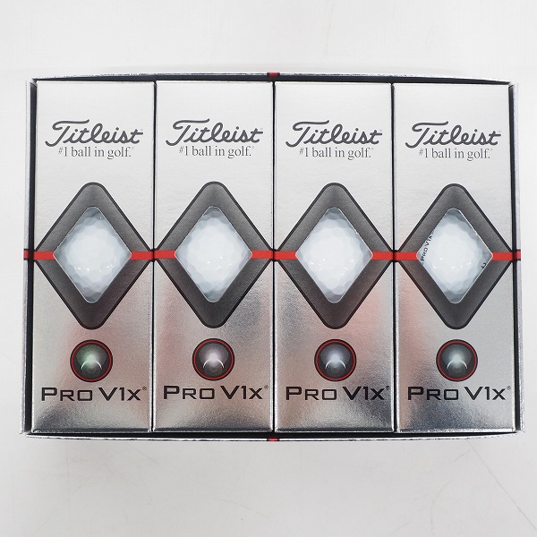 実際に弊社で買取させて頂いた 【未使用】Titleist/タイトリスト PRO V1x ゴルフボール ホワイト 1ダース