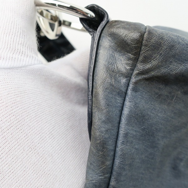 実際に弊社で買取させて頂いたTODS/トッズ デニム ショルダーバッグの画像 9枚目