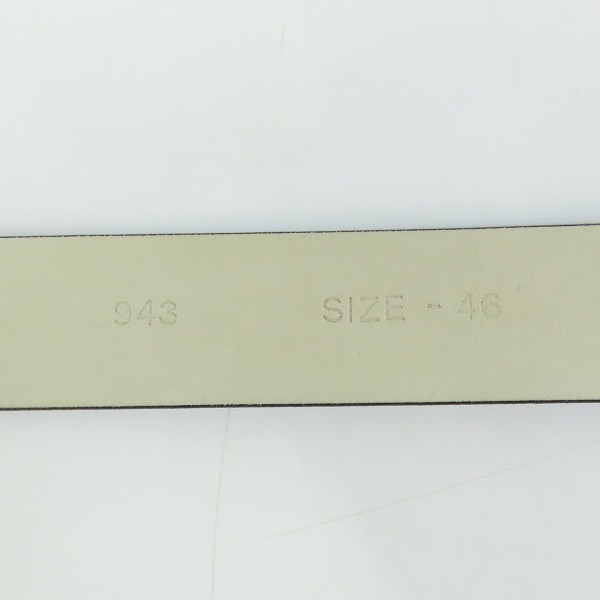 実際に弊社で買取させて頂いたGIORGIO ARMANI/ジョルジオアルマーニ 型押しレザー ベルト 943/46の画像 4枚目