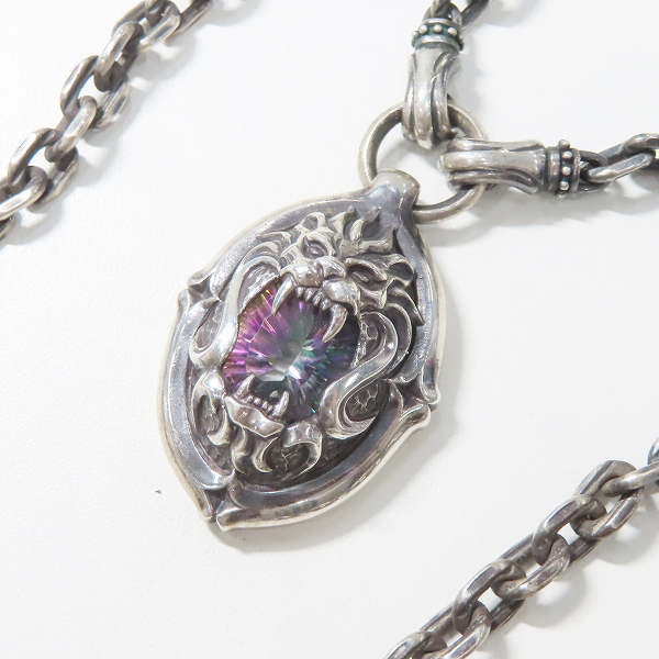 実際に弊社で買取させて頂いた【難有り】Bizarre/ビザール マリス ペンダントネックレス ライオン/ストーン