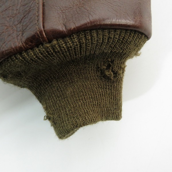 実際に弊社で買取させて頂いたThe REAL McCOYS/リアルマッコイズ US.ARMY アメリカ軍 A-2 フライトジャケット/ミリタリージャケット W535-AC-27753/40の画像 4枚目