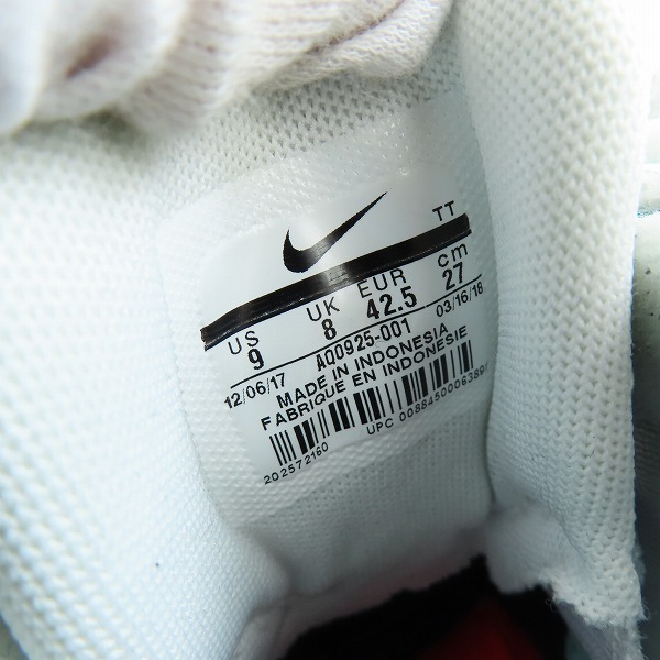 実際に弊社で買取させて頂いたNIKE×atmos/ナイキ×アトモス AIR MAX 95 PRNT/エアマックス95 WE LOVE NIKE AQ0925-001/27の画像 4枚目