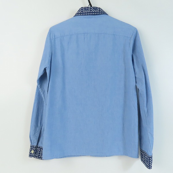 実際に弊社で買取させて頂いたCHALLENGER/チャレンジャー ドットデザイン シャンブレー シャツ CLG-SH010-013/Sの画像 1枚目
