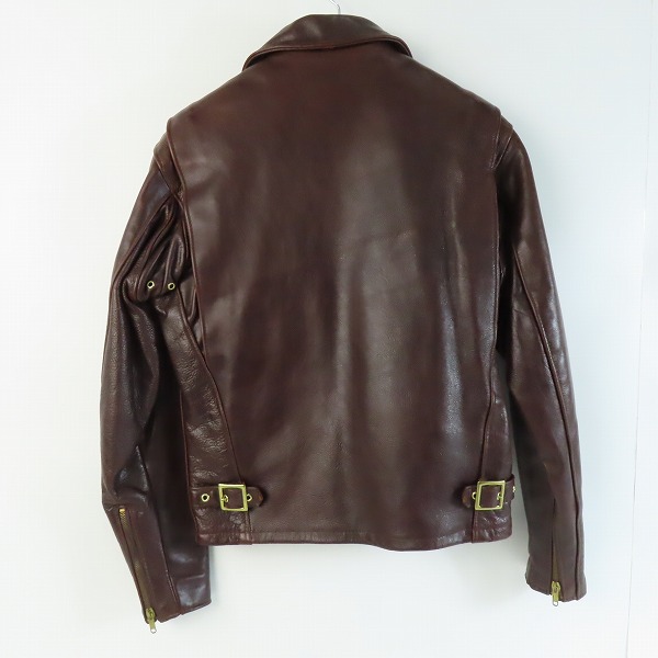 実際に弊社で買取させて頂いたSCHOTT/ショット ファーライナー付き トラッカー レザージャケット ブラウン/34の画像 1枚目