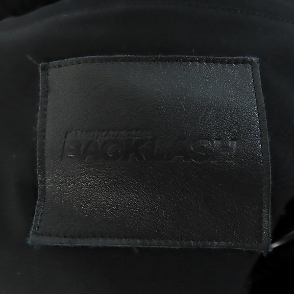 実際に弊社で買取させて頂いたISAMU KATAYAMA BACKLASH/イサムカタヤマ バックラッシュ トレンチコート ブラック 1817-02/Sの画像 2枚目