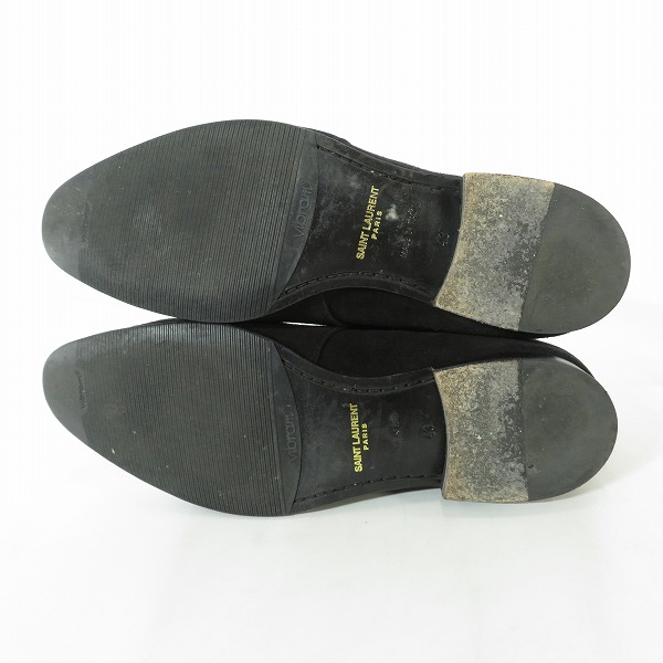 実際に弊社で買取させて頂いたSAINT LAURENT PARIS/サンローランパリ スウェードレザー スタッズ付きショートブーツ  375689/43の画像 2枚目