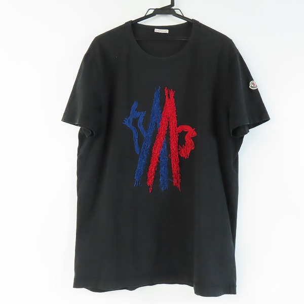実際に弊社で買取させて頂いたMONCLER/モンクレール MAGLIA マグリア 刺繍 半袖 Tシャツ ブラック C10918035050/XXL