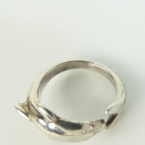 実際に弊社で買取させて頂いたHOLLYWOOD RANCH MARKET/ハリウッドランチマーケット ドルフィン/イルカ リング 14.5号の画像 6枚目