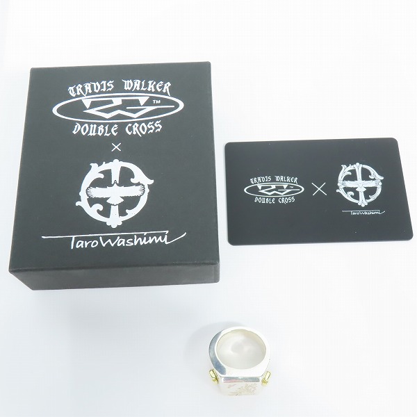 実際に弊社で買取させて頂いた【ギャラ付き】TARO WASHIMI×TRAVIS WALKER/鷲見太郎×トラヴィスワーカー キャンバスリング 18K w/アラベスク 17.5-19号の画像 8枚目