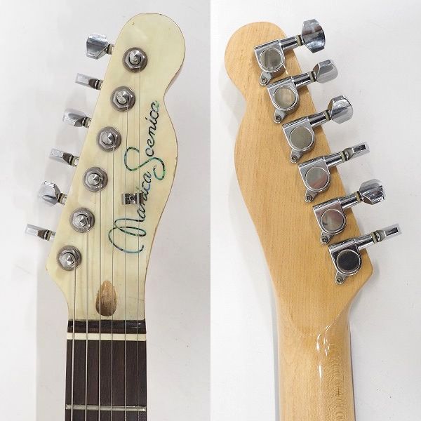 実際に弊社で買取させて頂いた★【難有り】Manica Scenica/マニカ シェニカ テレキャスターType シェルトップ エレキギターの画像 2枚目