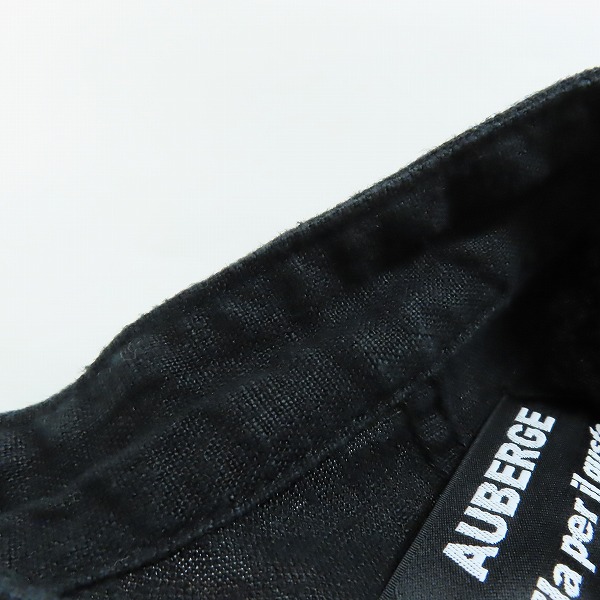 実際に弊社で買取させて頂いたAUBERGE/オーベルジュ Brilla per il gusto チャイナボタン リネン シャツジャケット/40の画像 7枚目