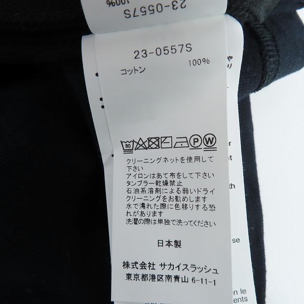 実際に弊社で買取させて頂いたsacai×Carhartt/サカイ×カーハート 23AW Carhartt WIP T-Shirt/ウィップTシャツ/半袖Tシャツ 23-0557S/2の画像 3枚目