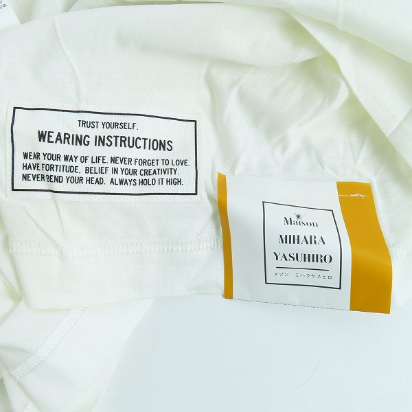 実際に弊社で買取させて頂いたMaison MIHARA YASUHIRO/メゾン ミハラヤスヒロ  VサスペンダーTシャツ/カットソー A01TS721/46の画像 4枚目