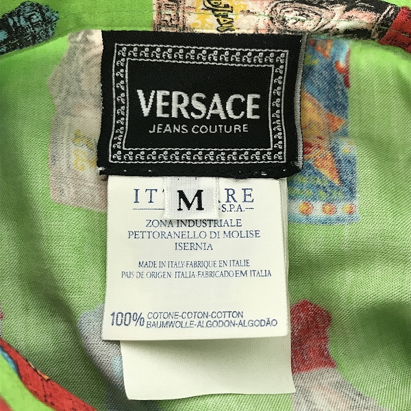 実際に弊社で買取させて頂いたVERSACE/ヴェルサーチ ビン総柄シャツ/Mの画像 2枚目