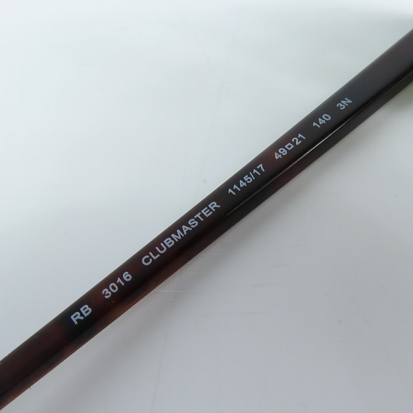 実際に弊社で買取させて頂いたRay-Ban/レイバン CLUBMASTER/クラブマスター サングラス RB3016 1145の画像 6枚目