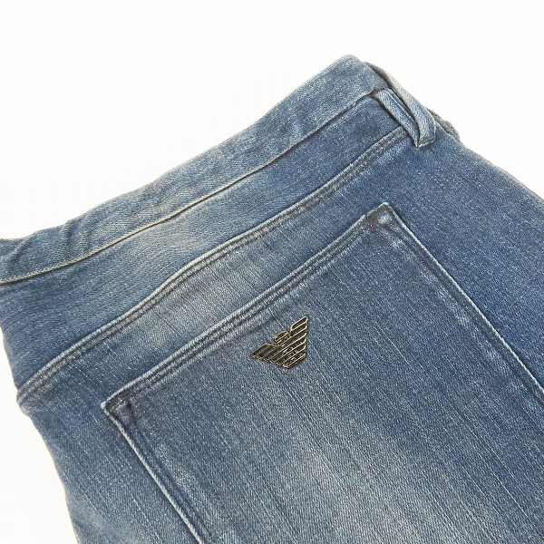 実際に弊社で買取させて頂いたEMPORIO ARMANI/エンポリオアルマーニ ウォッシュ加工 デニムパンツ 3Z1J00 1DFBZ/36の画像 8枚目