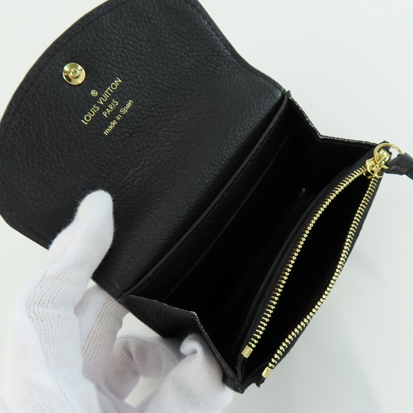 実際に弊社で買取させて頂いたLOUIS VUITTON/ルイヴィトン  ポルトモネ・ロザリ ノワール カードコインケース M81455の画像 4枚目
