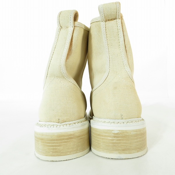 実際に弊社で買取させて頂いたDIRK BIKKEMBERGS/ダークビッケンバーグ キャンバスブーツ/41の画像 1枚目